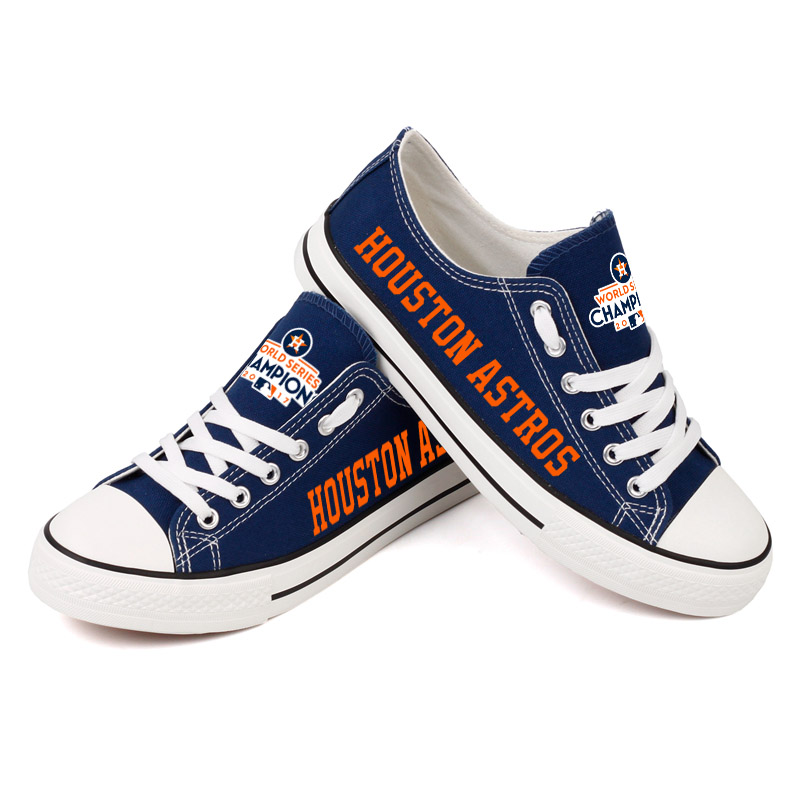 Women's Houston Astros Repeat Print Low Top Sneakers 009